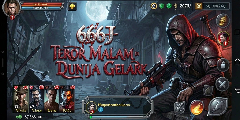 Tampilan menakutkan dalam gameplay 666J yang penuh ketegangan.