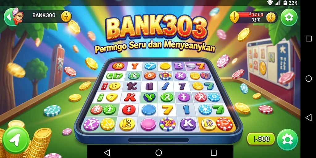 Tampilan gameplay menarik di aplikasi Bingo BANK303.