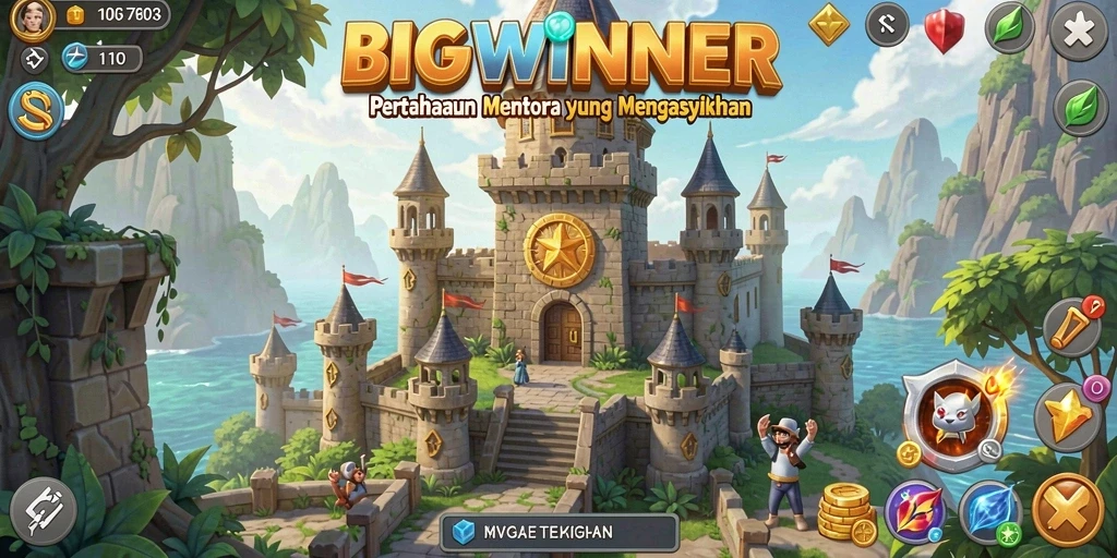 Gameplay menara pertahanan yang seru dan menantang.