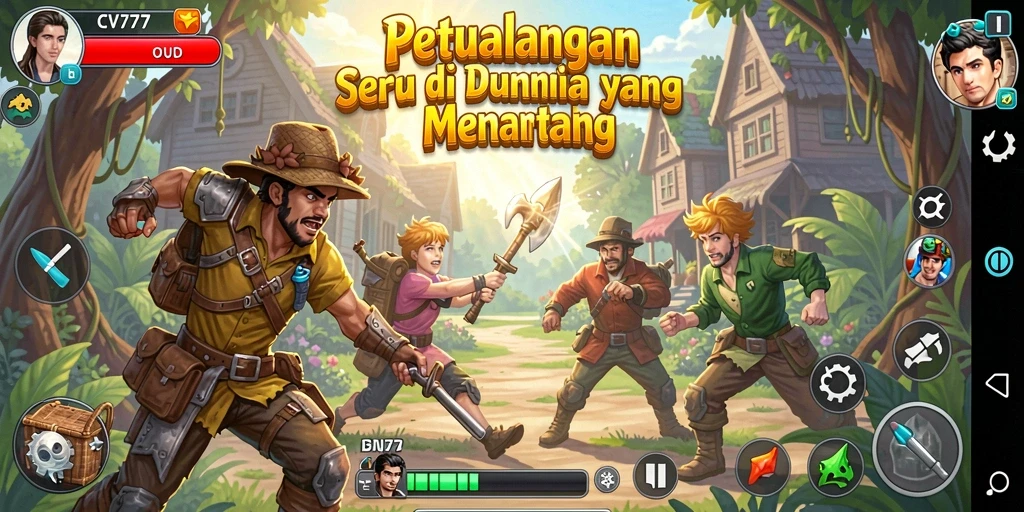 Tampilan gameplay CV777 yang menampilkan petualangan luar biasa.