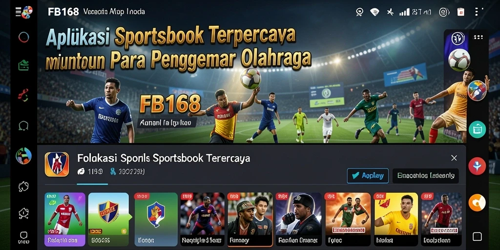 Tampilan gameplay FB168 yang menarik dalam aplikasi Sportsbook.