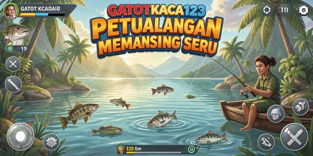 Tangkapan ikan besar dalam gameplay GATOTKACA123.