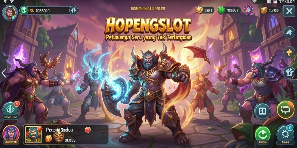 Screenshot menampilkan gameplay petualangan seru HOPENGSLOT.