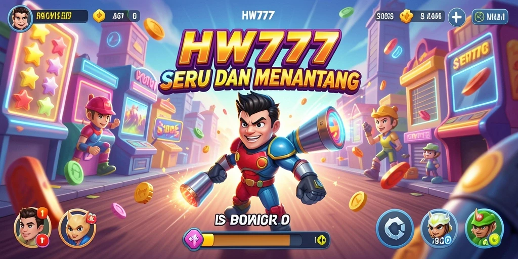 Tampilan gameplay HW777 yang seru dan penuh tantangan.