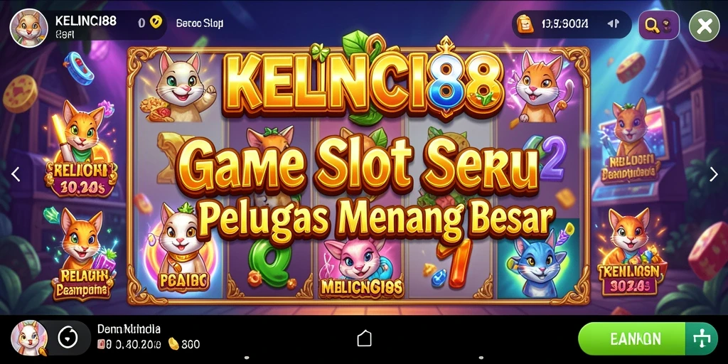 Screenshot utama KELINCI88 menunjukkan gameplay Slot yang seru dan mendebarkan.