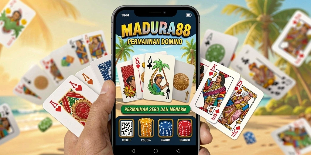 Tampilan gameplay seru dari MADURA88 dengan keseruan Domino.