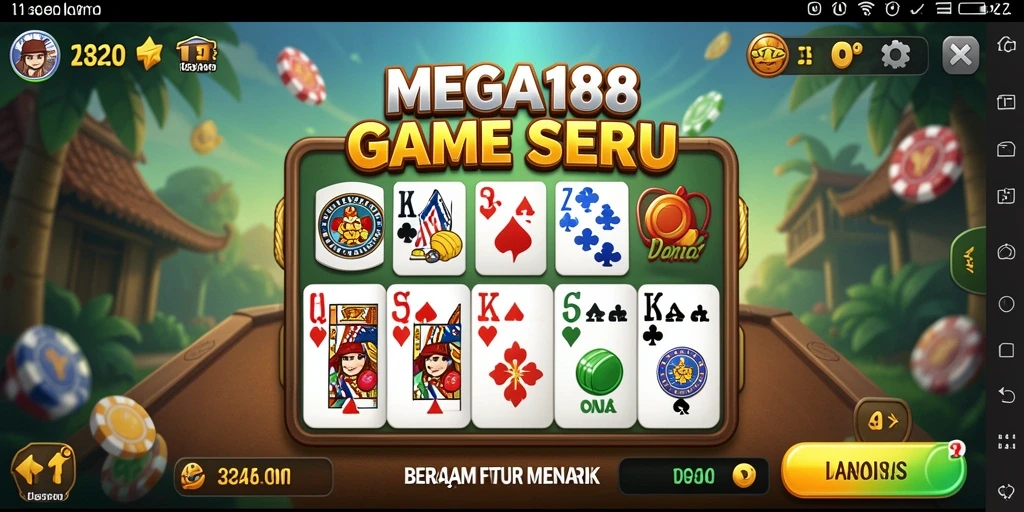 Tampilan gameplay seru dari MEGA188 yang penuh aksi.