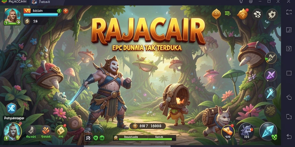 Tampilan gameplay RAJACAIR menunjukkan aksi petualangan yang menegangkan.