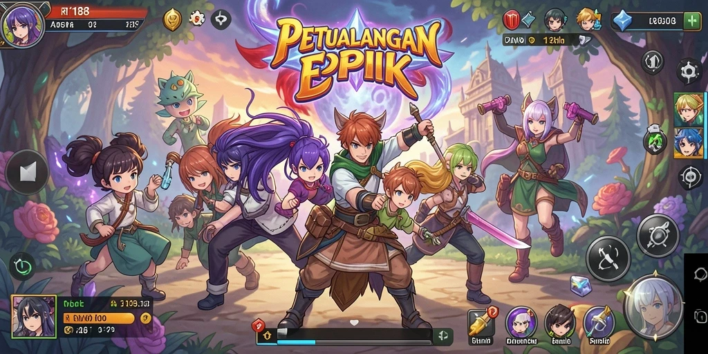 Screenshot utama RI188 menampilkan pertarungan karakter Anime yang mengasyikkan.