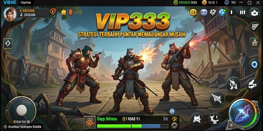 Screenshot permainan VIP333 menunjukkan aksi strategi yang menarik.